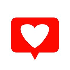 Favorite, heart message icon 