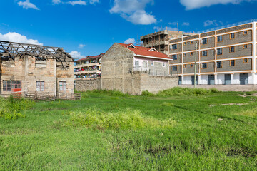 Meadow And Buildings in East Nairobi, Kenya