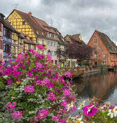 Colmar with flowrs in front