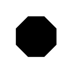 Octagon shape icon 