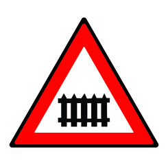 Road safety indications used in trasnportation. Road safety signboard vector isolated. 