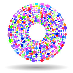 abstract colorful colorful circle