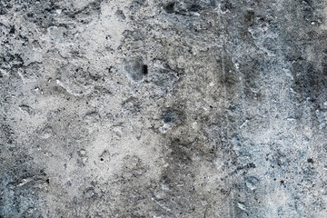 Abandoned old broken concrete plaster wall surface with grunge texture for background
