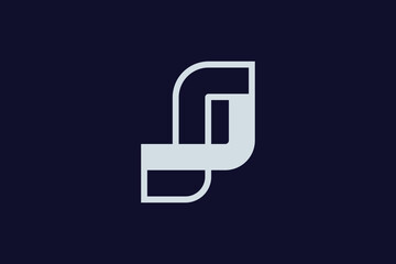 SJ JS S J logo design concept with background. Modern Trendy alphabet vector design. Initial based creative minimal monogram icon letter. Initials Business design