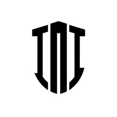 IMI letter logo design. IMI modern letter logo with black background. IMI creative  letter logo. simple and modern letter logo. vector logo modern alphabet font overlap style. Initial letters IMI   - obrazy, fototapety, plakaty
