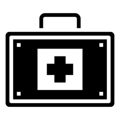 Fototapeta premium FIRST AID KIT glyph icon,linear,outline,graphic,illustration