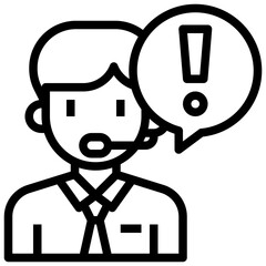 CALL CENTER AGENT line icon,linear,outline,graphic,illustration