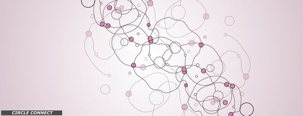 Biology microorganisms set. Modern geometric abstract illustration. Vector template banners. Presentation dynamic minimal design