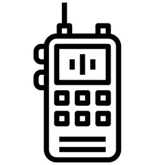 WALKIE TALKIE line icon,linear,outline,graphic,illustration