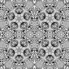 Black and white seamless pattern.