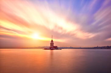 Maiden's Tower is one of the most beautiful sights of istanbul