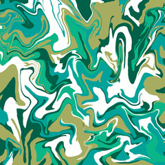 Сolorful geometric marble abstract texture in green -  blue natural  colors