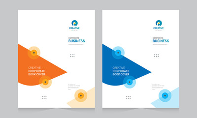 Cover design for annual report and business catalog, magazine, flyer or booklet. Brochure template layout. A4 cover vector EPS-10