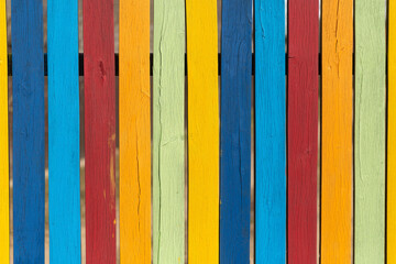 Colored fence boards