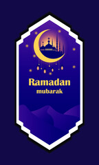Flat Design Ramadan Banner Template 