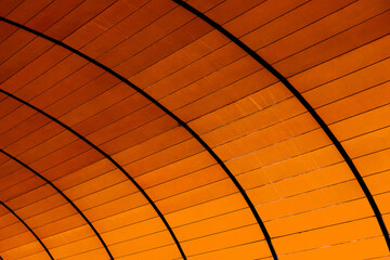 Circle form orange building wall texture