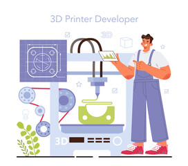 3D printer software development. Operating system' programming