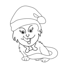 cute kitten cartoon character coloring book. page
Christmas cat coloring page.  cat for coloring page, cute lovely black and white cats,
cute cat or kitten cartoon character coloring 