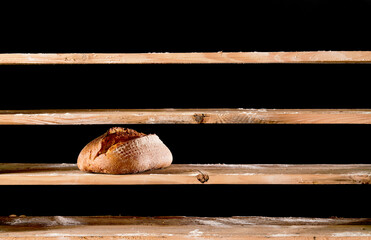 Bread on empty shelves during war