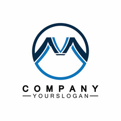 Fototapeta premium M Letter Logo Template