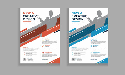 Corporate Flyer Template Design Creative Corporate & Business Flyer Brochure Template Design, Brochure design, cover, annual report, poster, flyer abstract business flyer, vector template design.