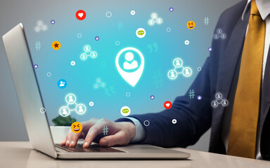 Hand surfing on the social media