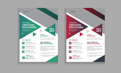 Corporate Flyer Template Design Creative Corporate & Business Flyer Brochure Template Design, Brochure design, cover, annual report, poster, flyer abstract business flyer, vector template design.