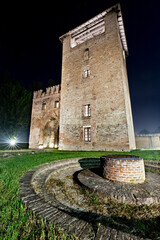 Fototapeta na wymiar The Sparafucile fortress is a medieval military building in Mantova. Lombardy, Italy, Europe.