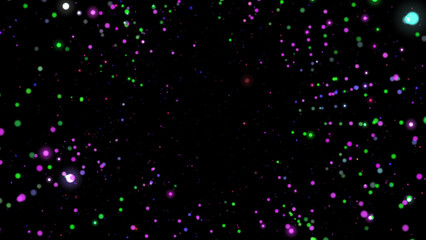 multicolored abstract background. colored particles copy space 