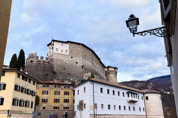 The castle of Rovereto. Trento province, Trentino Alto-Adige, Italy, Europe.