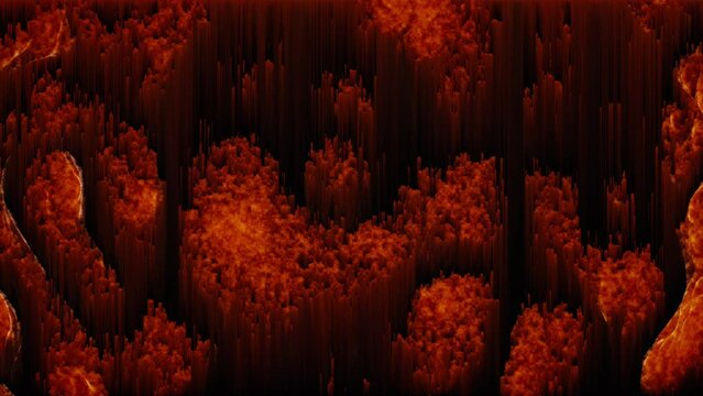Dynamic pixel sorting animation, abstract animated wallpaper.