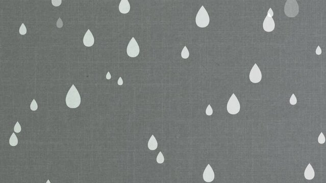 梅雨 雨 フラットアニメーション BG01_GRY