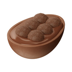 Easter Egg 3D Render Isoated