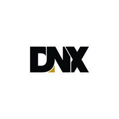 DNX letter monogram logo design vector