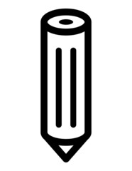 Pencil Flat Icon Isolated On White Background