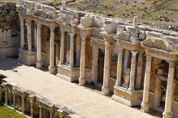 Hierapolis Ancient Theatre in Denizli, Turkey