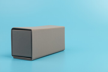 Gray empty rectangular box for branding, presentation and mockup