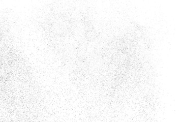 Distressed black texture. Dark grainy texture on white background. Dust overlay textured. Grain noise particles. Rusted white effect. Grunge design elements. Vector illustration, EPS 10.