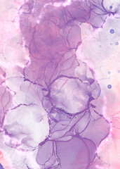 pastel alcohol ink painting with shining marble texture
