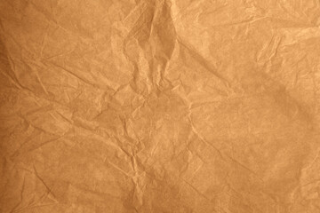 Blank Creased recyclable light brown color eco friendly tissue wrap craft paper texture minimalistic background