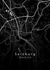 Salzburg Austria City Map
