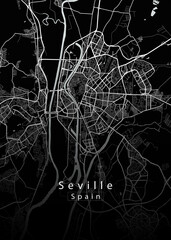Seville Spain City Map