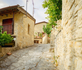 Fototapeta na wymiar Mountain village Lefkara in Larnaka district