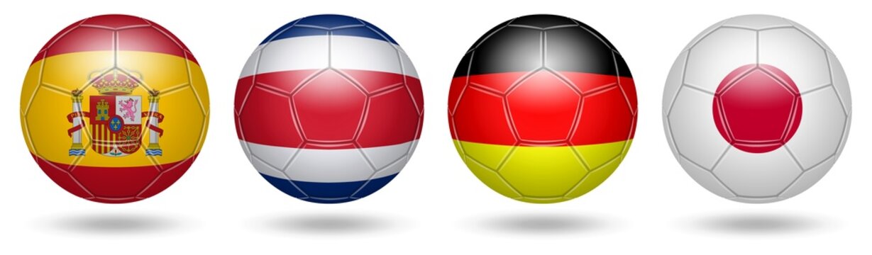 Football. Soccer. Flags. 2022. Gr E	
