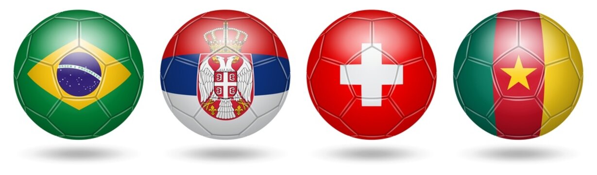 Football. Soccer. Flags. 2022. Gr G	