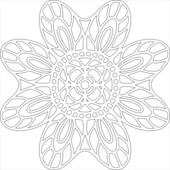 Silhouette of flowers hand drawn  Motifs and ornate elements. 

