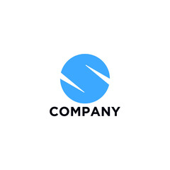 S logo with a modern and simple design concept for brand identity