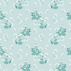 Samless texture with floral background, vintage pattern from flowers, wallpaper