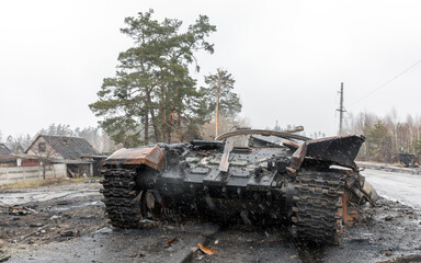 Russia's invasion of Ukraine. Dmitrivka, Kiev region