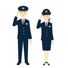 職業 [警察官の男女]